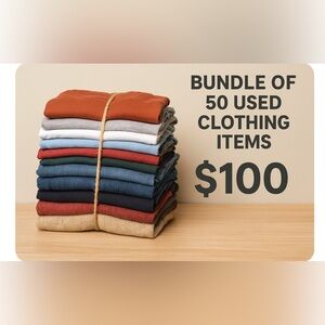 Assorted Clothing Bundle - 50 Items